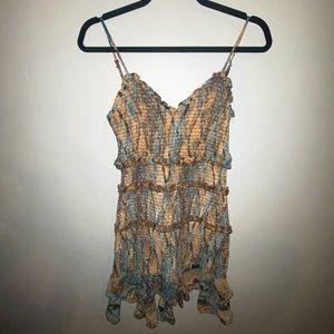 Blue and Gold Dress NWT